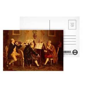  String Quartet (colour litho) by Austrian School 