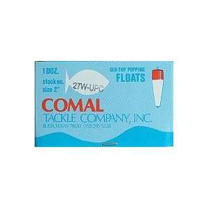  Comal Tackle 2 Popping Float Red/White Slotted  weighted 