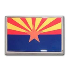 Arizona State Flag Chrome Auto Emblem Automotive