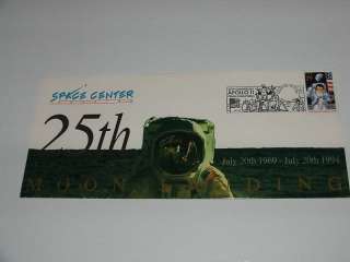APOLLO 11 25th Anniversary Moon Landing 3 Envelope MINT  