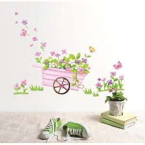   Wall Decor Removable Decal Sticker   Blooming Flower Plants Car Baby