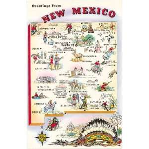  Map of New Mexico, New Mexico Magnet, 2.5x3.5