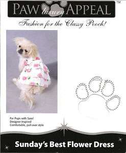 Luxury Paw Appeal Sundays Best Easter Flower Dog Dress  