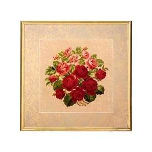  Picture of Roses Counted Cross Stitch Kit Arts, Crafts 