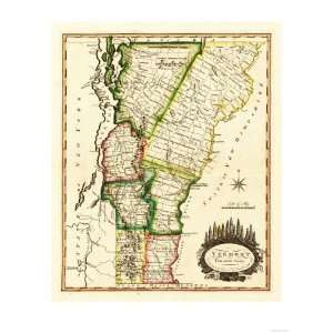  Vermont   Panoramic Map Premium Poster Print