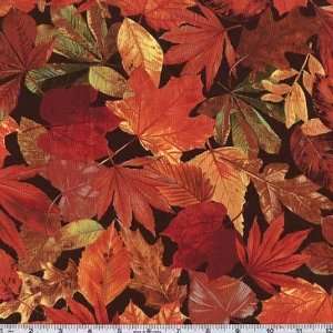  45 Wide Michael Miller Foliage Autumn Fabric By The Yard 