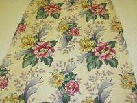 1930s Cottage CHIC Vintage Barkcloth Fabric Drapes ONE of SIX Panels 