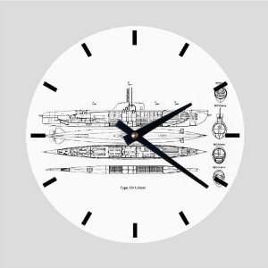  U Boat Type XXI Wall Clock 