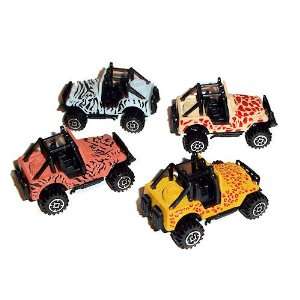  Jungle Safari Zoo Animal Die Cast Jeep Toys & Games