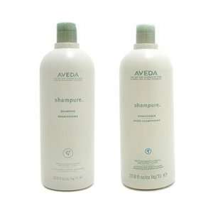  Aveda Shampure Shampoo & Conditioner Liter Duo (33.8 oz 