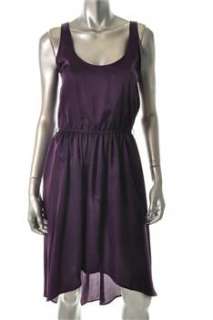 Aqua Purple Casual Dress Satin Sale M  