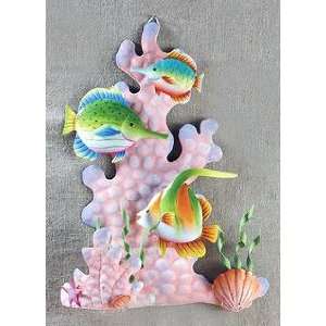  Tropical Fish Metal Beach Coral Reef Kids Wall Hanging Art 