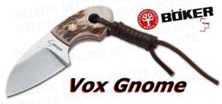 Boker Plus VoxKnives Gnome STAG w/ Sheath 02BO268 *NEW*  