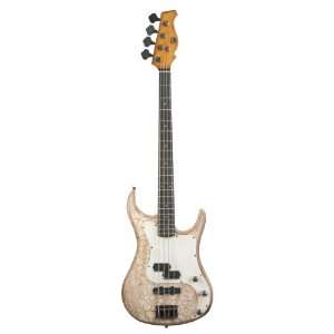  AXL Badwater Electric Bass, Crackle Brown Musical 