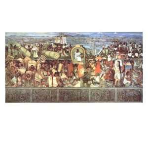  The Great City of Tenochtitlan by Diego Rivera   22 x 28 
