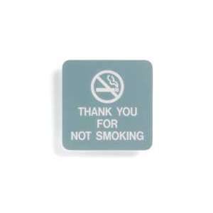  No Smoking Sign,5 1/2 X 5 1/2in,wht/tan   SIGN COMPLY 