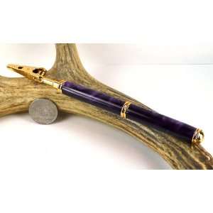  Deep Purple Acrylic Bracelet Assistant With a Gold Finish 