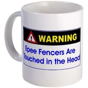  Epee Fencers are Touched Sports Mug by  Kitchen 