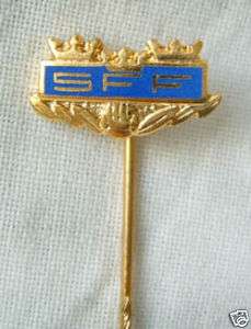 Old sport soccer pin badge Football Federation Sweden  