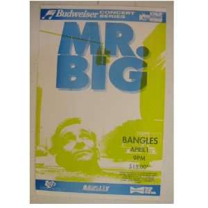  Mr. Big Handbill Poster Mr Mister