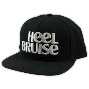  Heel Bruise Logo Embroidered Snapback Hat (Black)