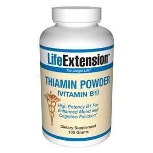  Life Extension, VITAMIN B1 100 GRAMS POWDER Health 