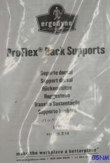 New Ergodyne Proflex Black Back Support Brace # 1650 Size Large L LG 