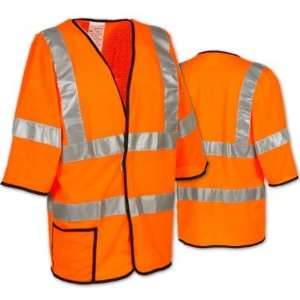 Occunomix   Class 3 Mesh Vest With Velcro Front   Orange 