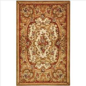  Classic 8 3 X 11 Ivory & Red Hand Tufted Wool Rug   CL222B 9