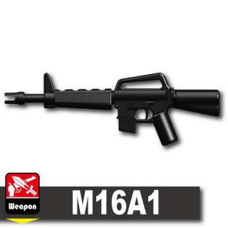   M16A1 gun weapon compatible w/ minifigs Custom army military  