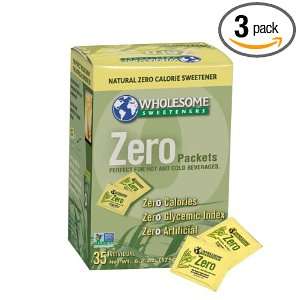 Wholesome Sweeteners Zero Carton, 35 Count (Pack of 3)  