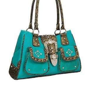  Turquoise Double Pocket Western Buckle Purse Everything 