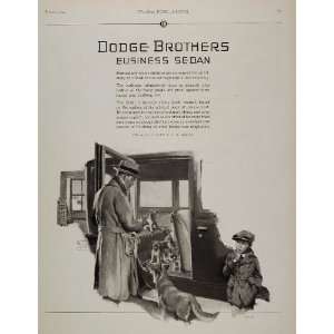   Ad Dodge Business Sedan Boy Dogs William M. Prince   Original Print Ad