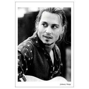  Johnny Depp (B & W w/ Guitar) Poster Print   24 X 36 