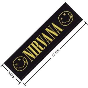 Nirvana Music Band Logo Iv Embroidered Iron on Patches Kid Biker Band 