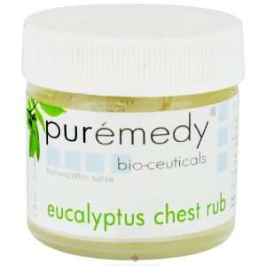  Puremedy   Eucalyptus Chest Rub Homeopathic Salve   1 oz 