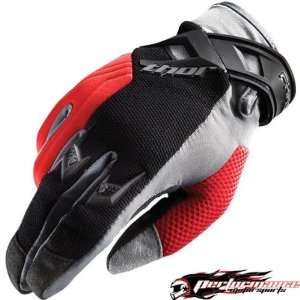  THOR MX PHASE TURBINE RED/GRAY X SMALL/XS GLOVES 