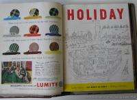   1950s Holiday Travel Magazines w Advertisements Cars Fashion Furniture