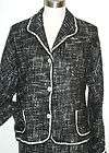 Nanette Lepore Black Tweed Skirt Suit S Jacket M Amazing Must See 