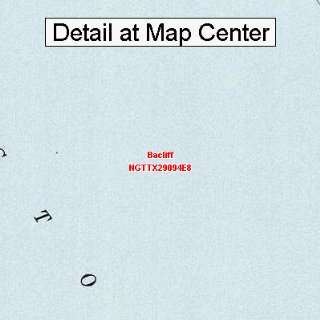 USGS Topographic Quadrangle Map   Bacliff, Texas (Folded/Waterproof 