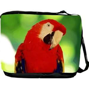  Red Parrot Design Messenger Bag   Book Bag   School Bag   Reporter 