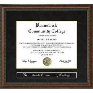  Brunswick Community College Diploma Frame Sports 