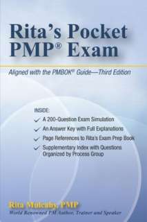    Ritas Pocket PMP Exam by Rita Mulcahy, Rmc Pubns Inc  Paperback