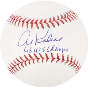  Al Kaline Autographed Baseball  Details 68 WS Champs 