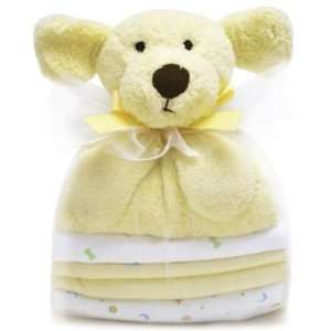  Piccolo Bambino Cuddly Pals Cream Dog Flannel Blanket Gift 