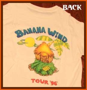 Jimmy Buffett 1996 Banana Wind Rock Concert Tour T Shirt XL  
