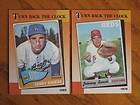 1990 TOPPS JOHNNY BENCH & SANDY KOUFAX TURN BACK THE CL