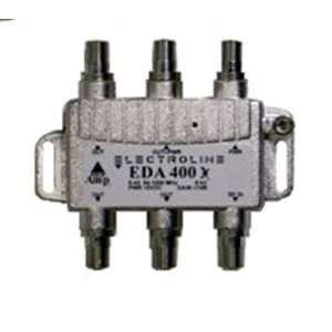    Electroline EDA400 4 Port Low Noise CATV MINI Amp +7dB Electronics