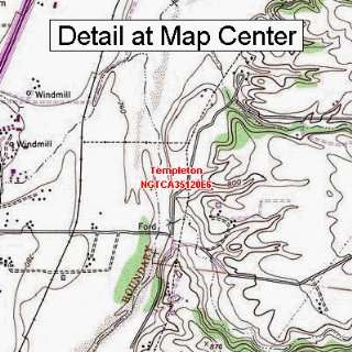  USGS Topographic Quadrangle Map   Templeton, California 