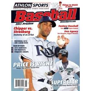  David Price unsigned Athlon Sports 2011 MLB Baseball 